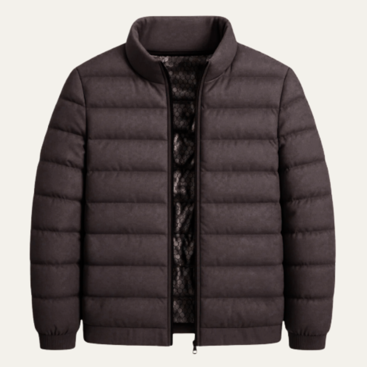 The Fairfax Men’s Heated Down Jacket – Winter Ski Jacket with Thermal Lining – Black