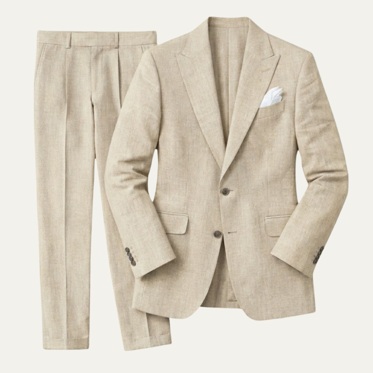The Hillford Men’s Linen Slim Fit 2 Piece Suit – Blazer and Pants