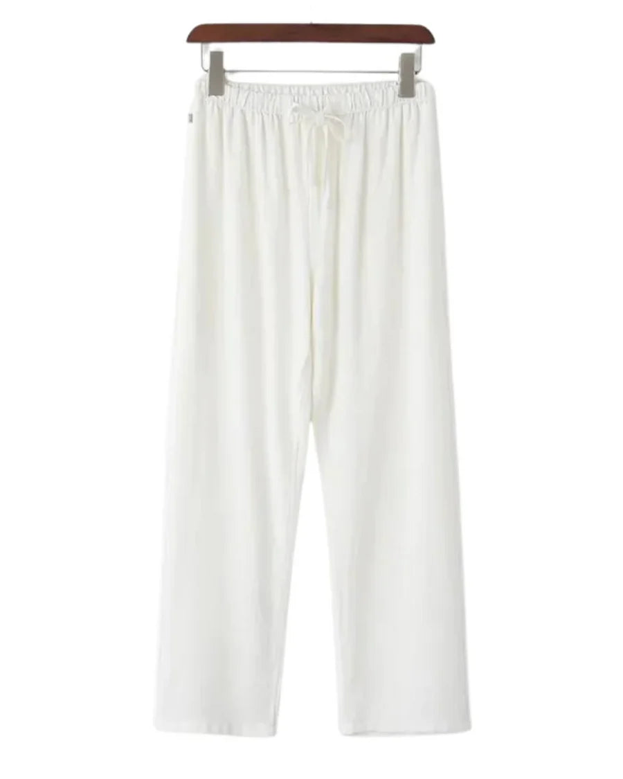 The Hudson Men's Relaxed Fit Linen Drawstring Pants