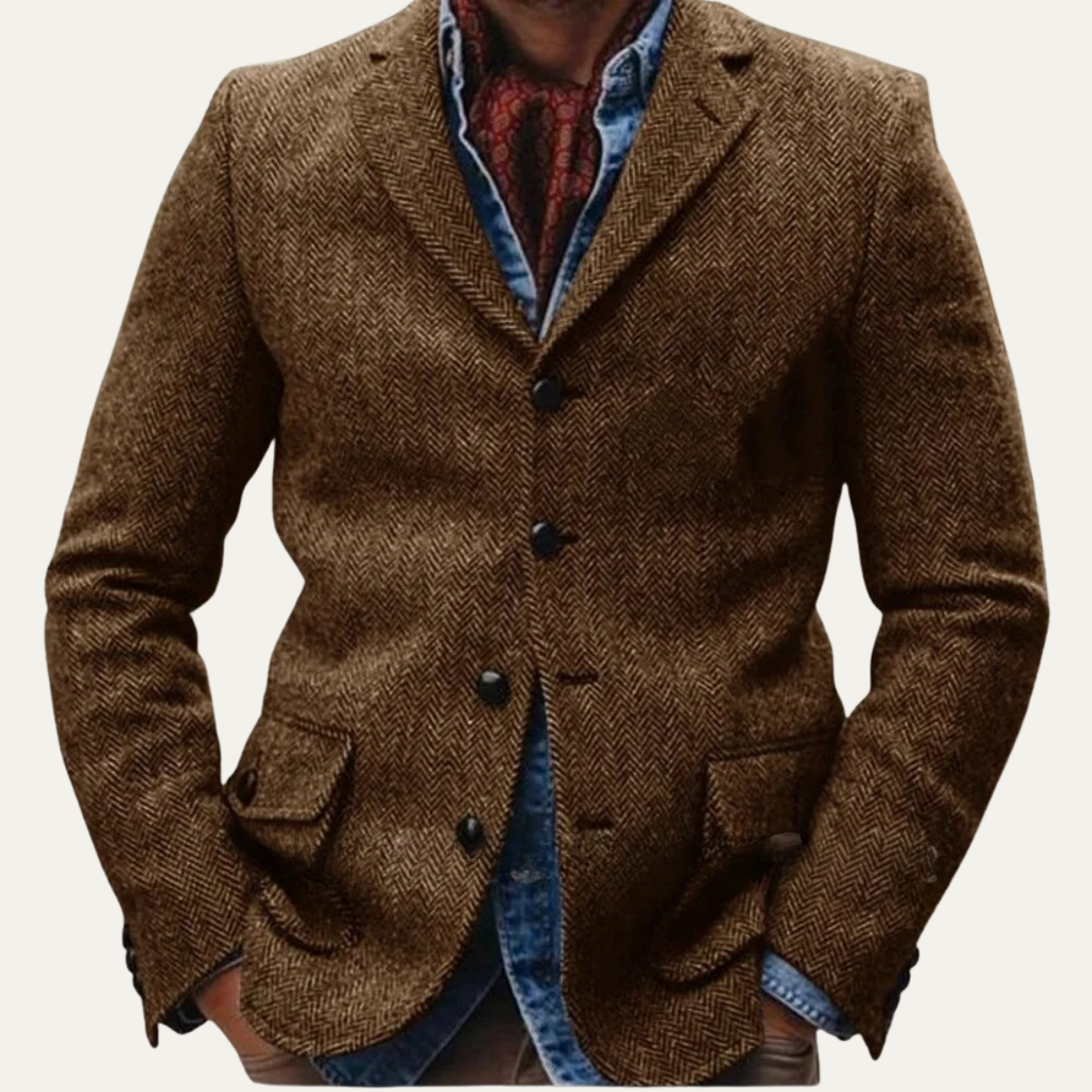 The Dolomiti Men's TweedSingle Breasted Business - Wedding Guest - Blazer Suit