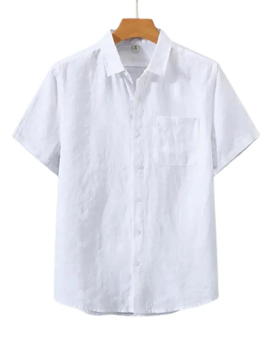 The Marin Men's Classic Linen Button Up Shirt