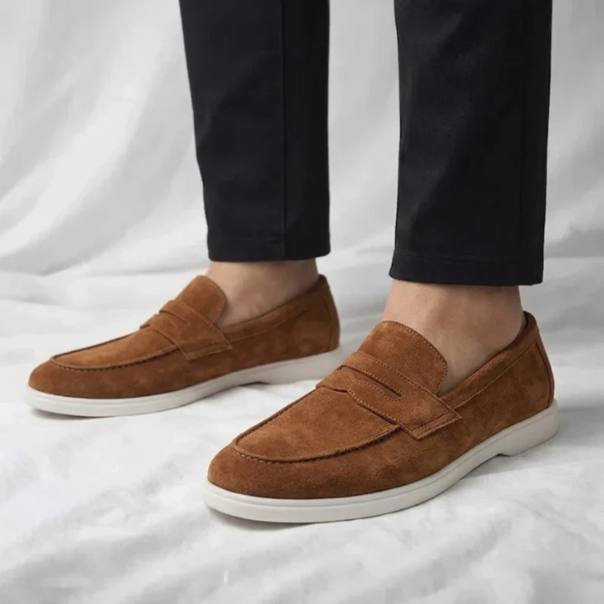 The Frisco Men's Smart Suede Penny Loafers