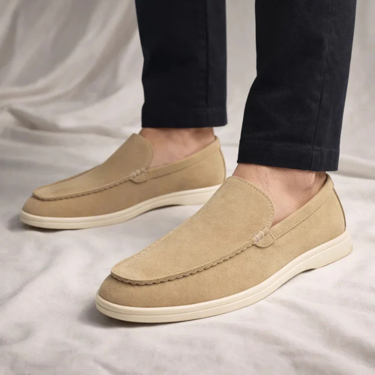 The St. Paul Men's Lightweight Suede Slip On Loafers