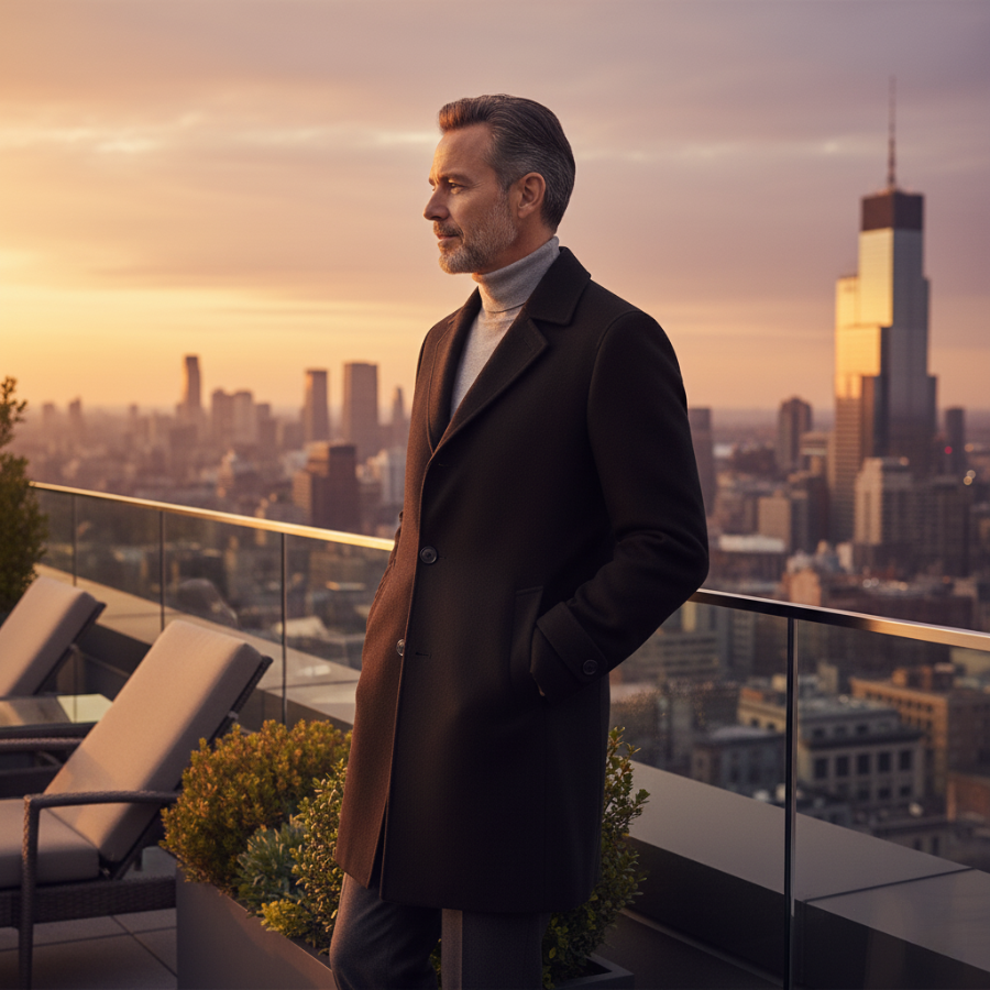 The Oakcrest – Men’s Smart Tailored Overcoat