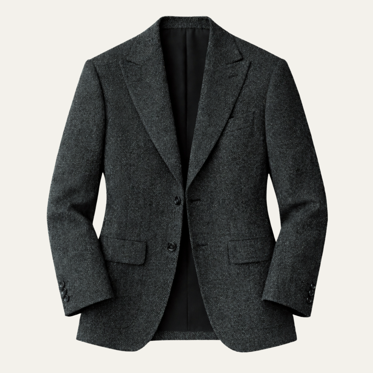 The Milan Men’s Tailored Tweed Fishbone Blazer Jacket