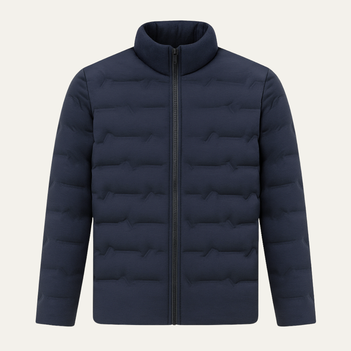 The Chilton Men’s Heated Down Jacket – Winter Ski Jacket with Thermal Lining – Navy Blue