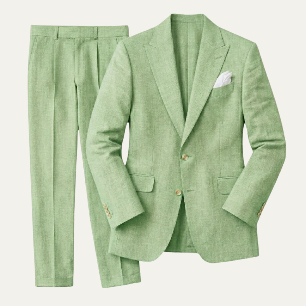The Hillford Men’s Linen Slim Fit 2 Piece Suit – Blazer and Pants