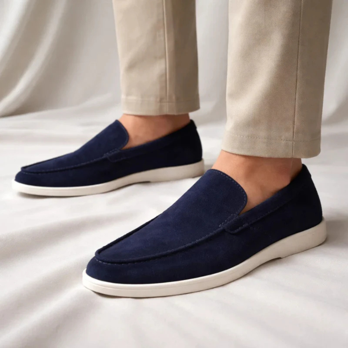 The St. Paul Men's Lightweight Suede Slip On Loafers