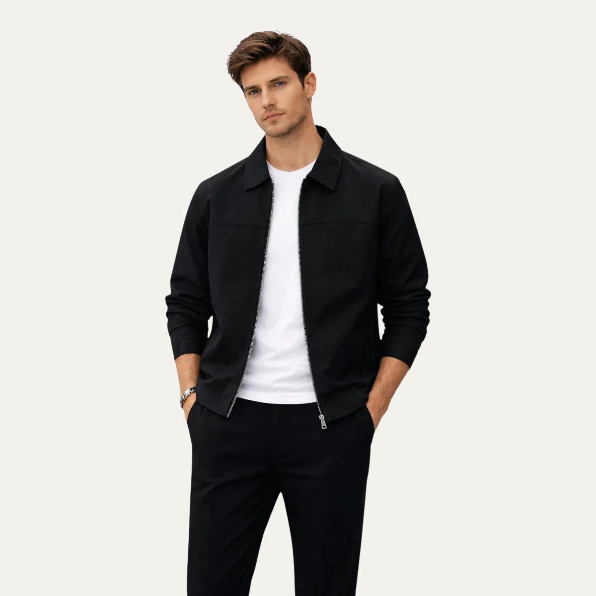 The Riverdale Men’s Lightweight Zip Summer Jacket