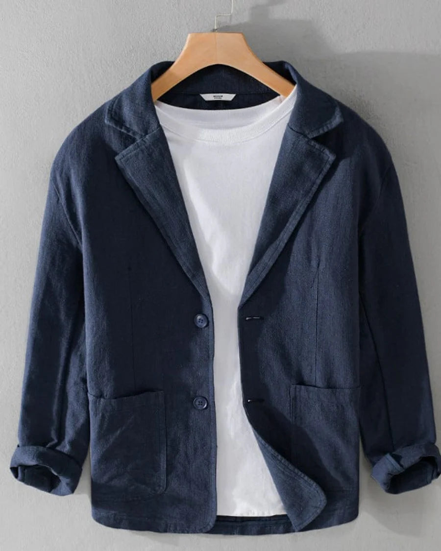 The Newport Men's Lightweight Casual Linen Blazer
