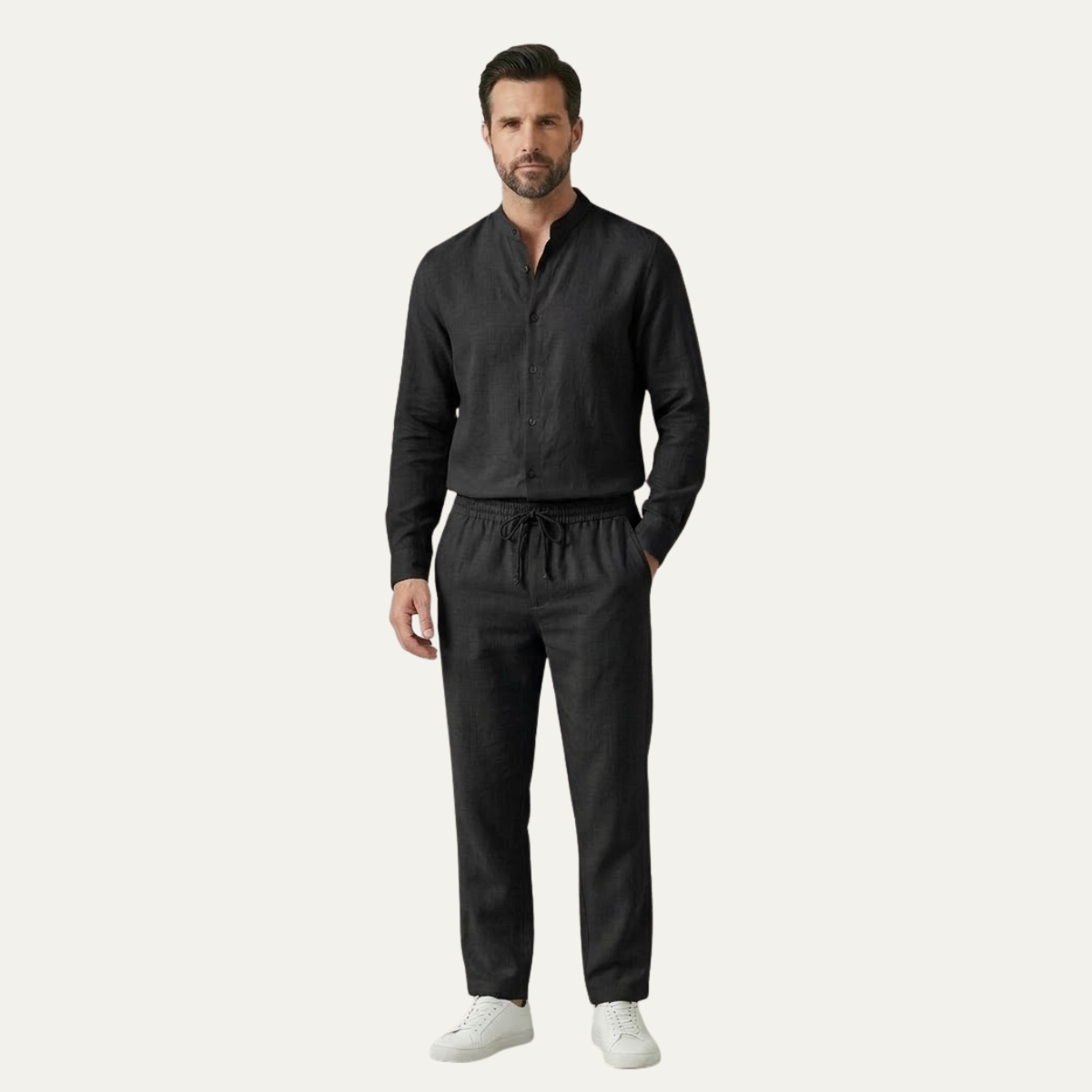 The Willowlake Men’s Casual Cotton Linen Set –  Shirt & Pants