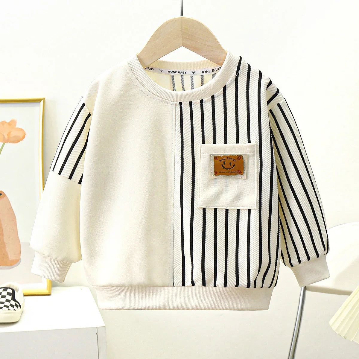 Striped Sweatshirt & Jogger Pants Set