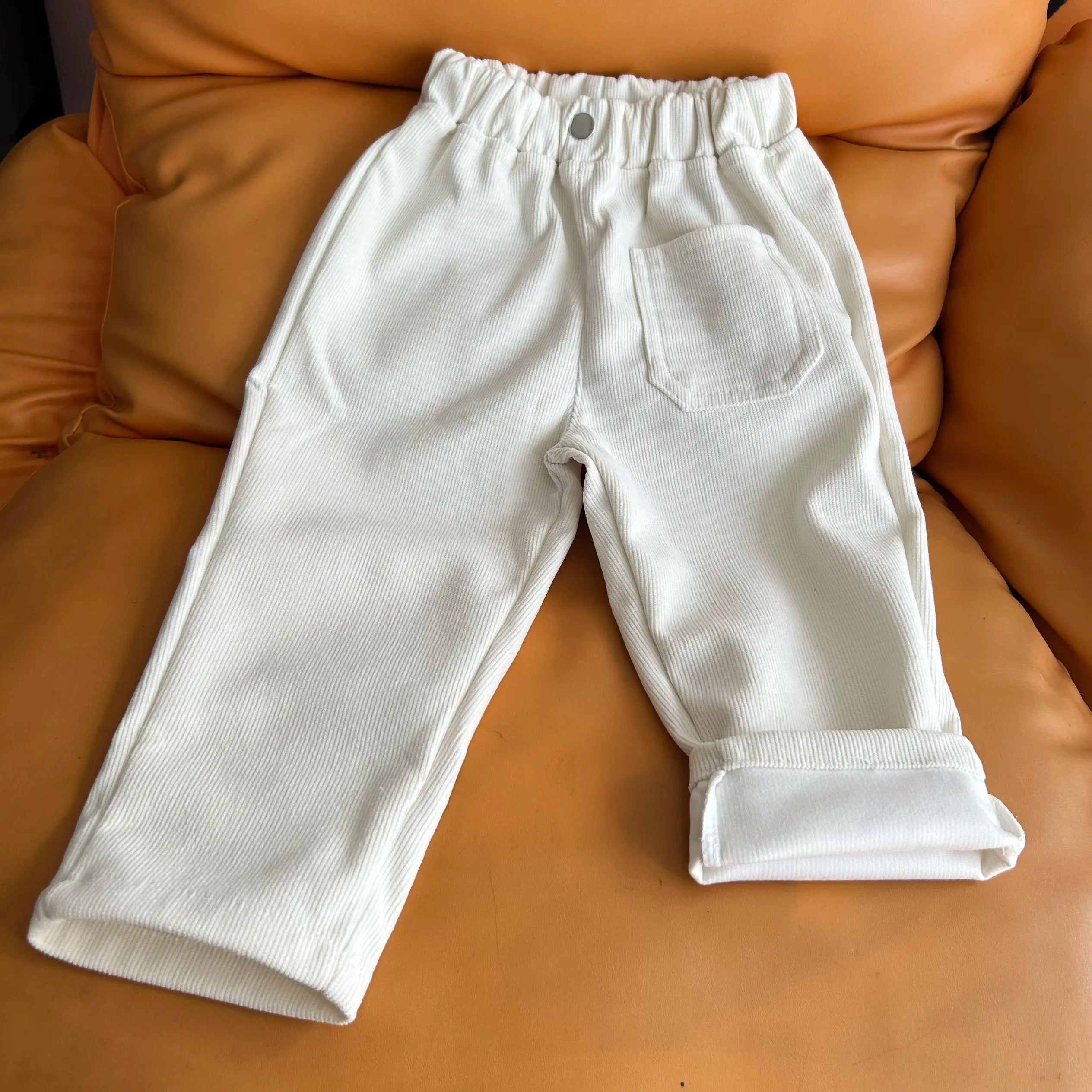 Unisex  Loose Fit Casual Corduroy Pants
