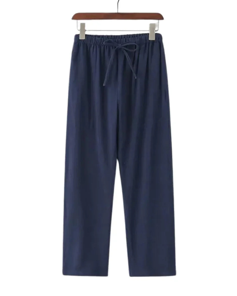 The Hudson Men's Relaxed Fit Linen Drawstring Pants