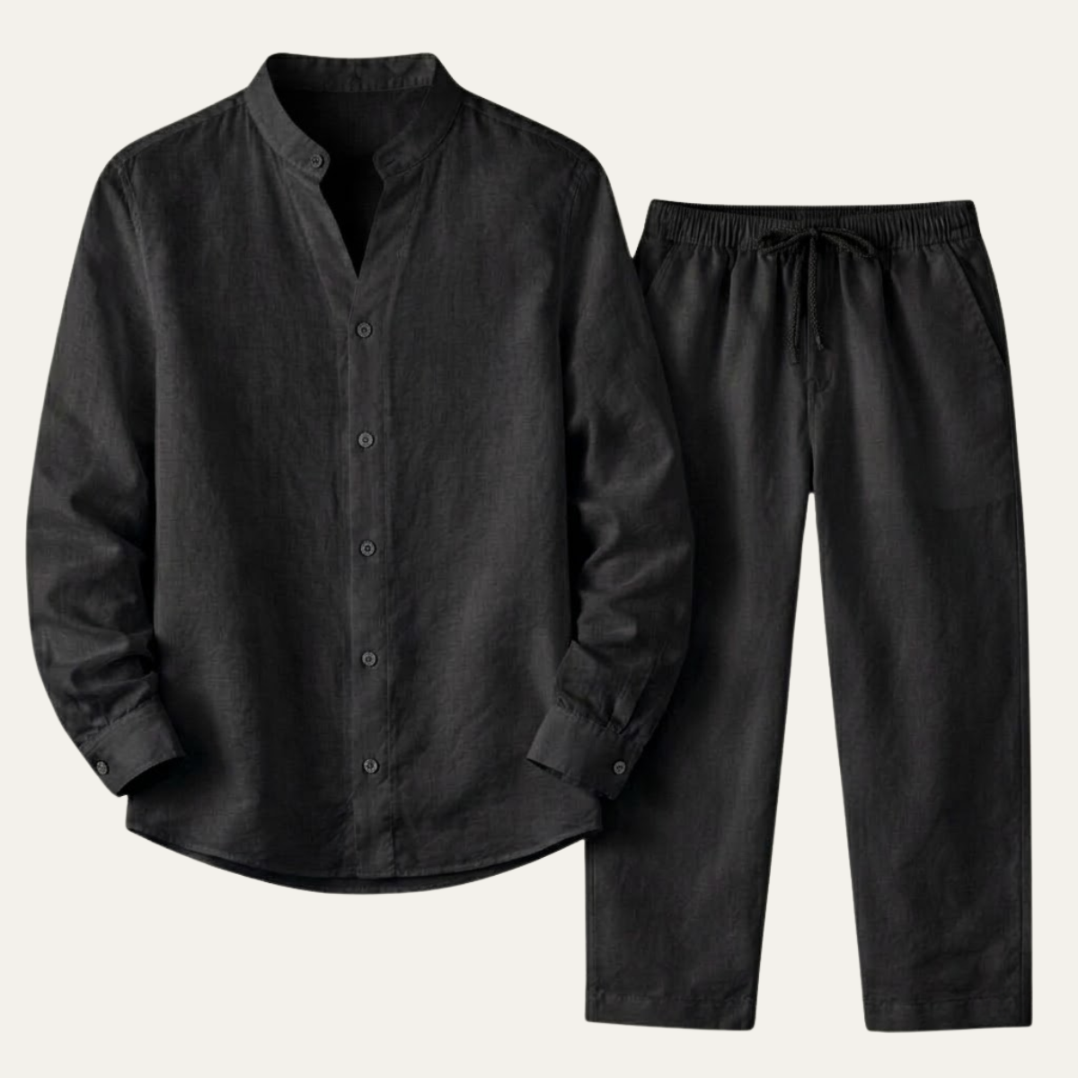 The Willowlake Men’s Casual Cotton Linen Set –  Shirt & Pants