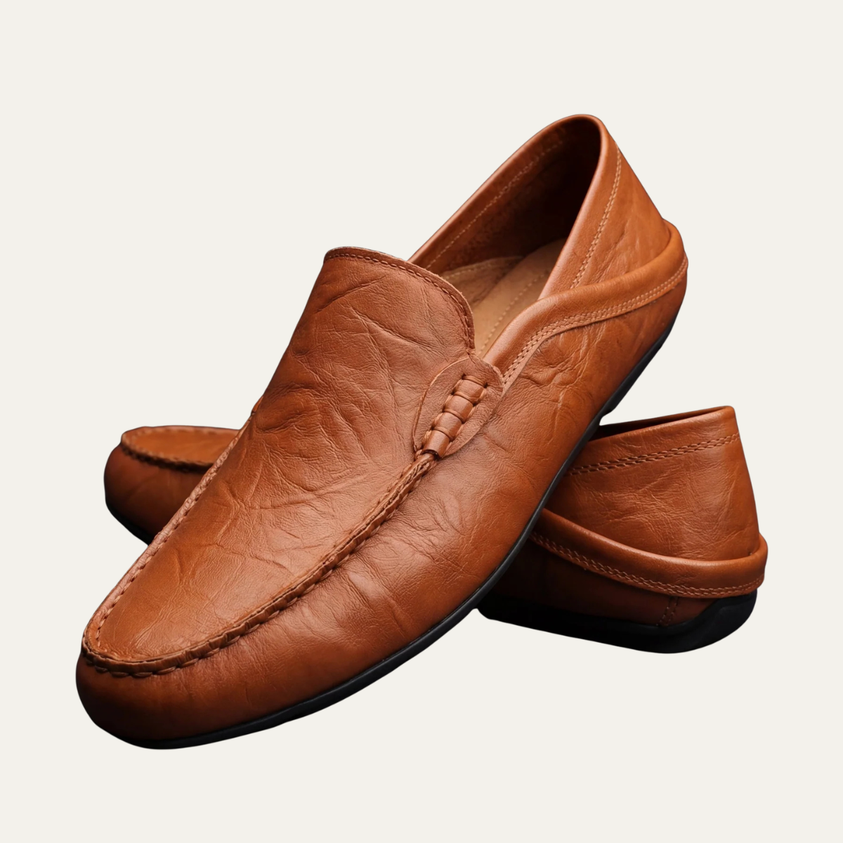 The Minneapolis Men's Casual Leather Slip On Loafers