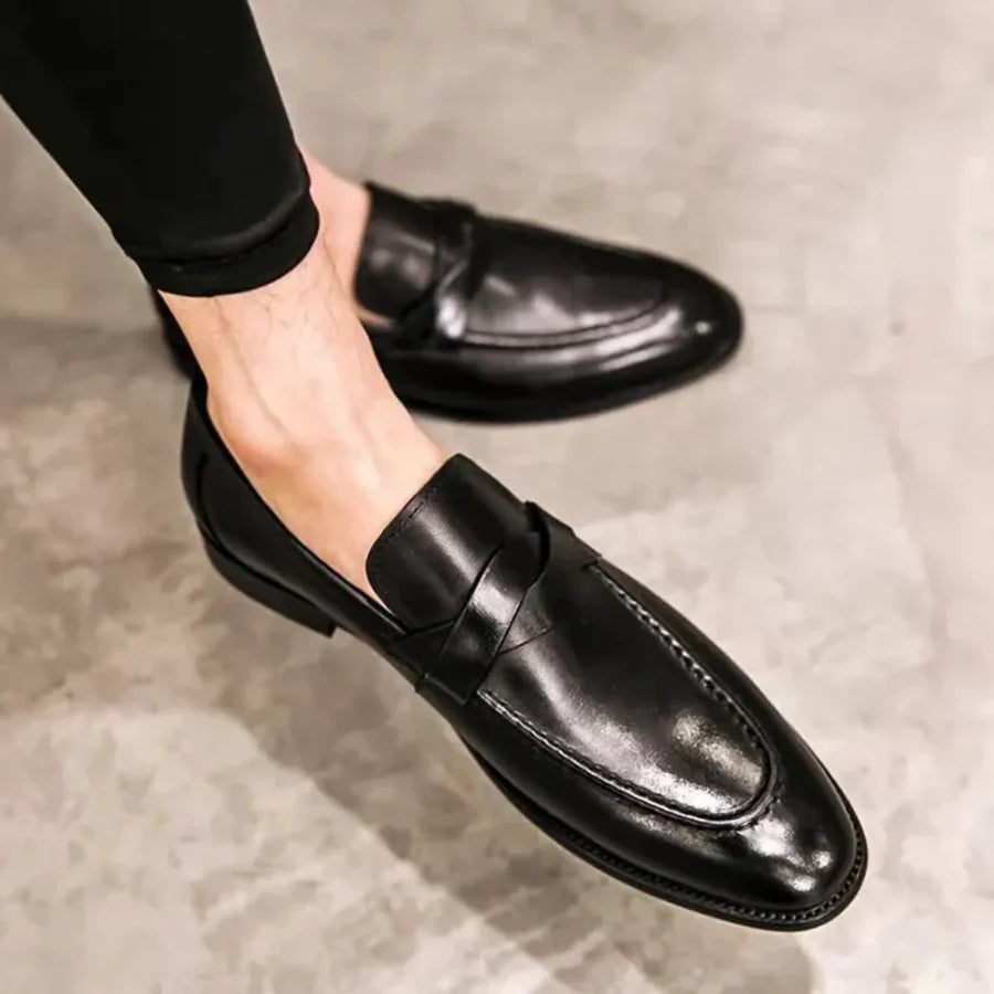 The Adriatic Men's Elegant Leather Penny Loafers