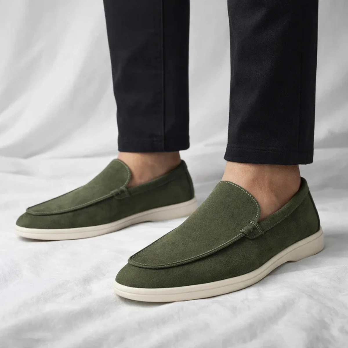 The St. Paul Men's Lightweight Suede Slip On Loafers