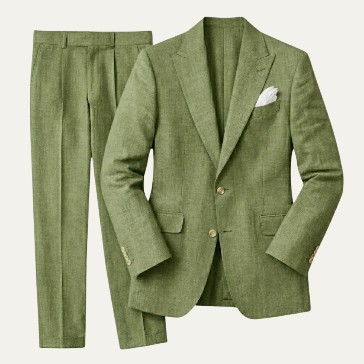 The Hillford Men’s Linen Slim Fit 2 Piece Suit – Blazer and Pants