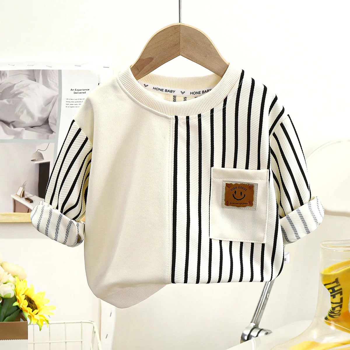 Striped Sweatshirt & Jogger Pants Set