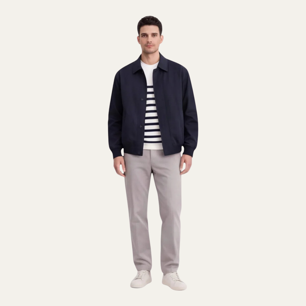 The Princeton Men’s Slim Fit Lightweight Casual Zip Jacket