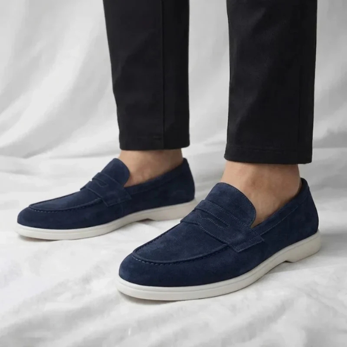 The Frisco Men's Smart Suede Penny Loafers