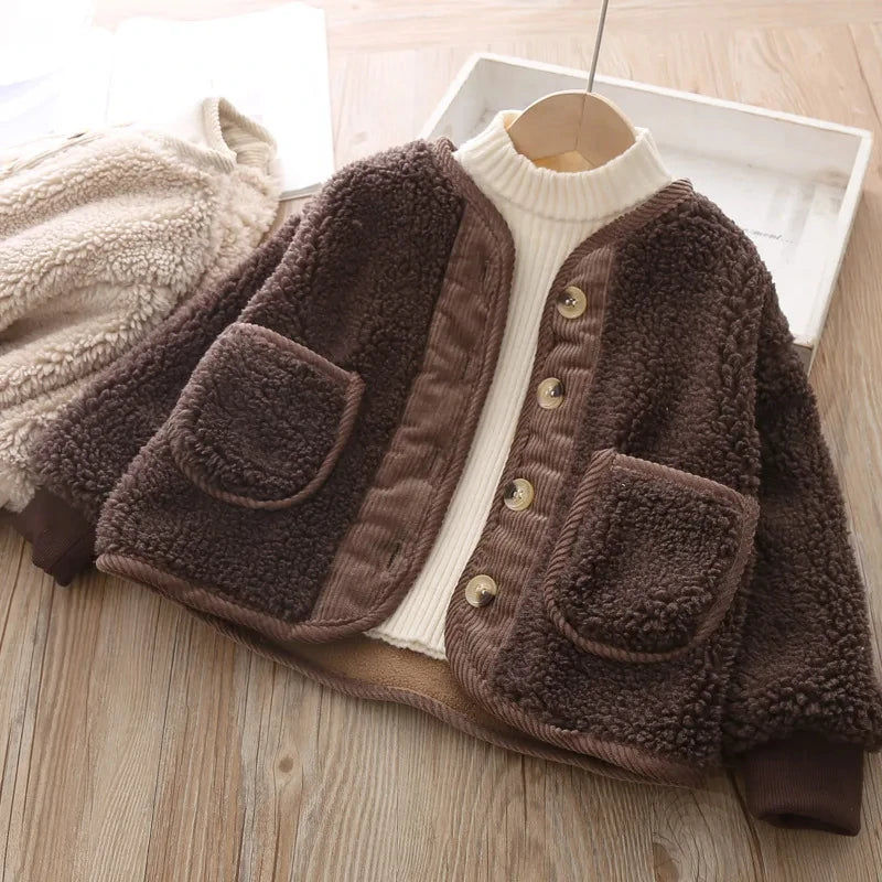 Unisex Warm Sherpa Fleece Jacket