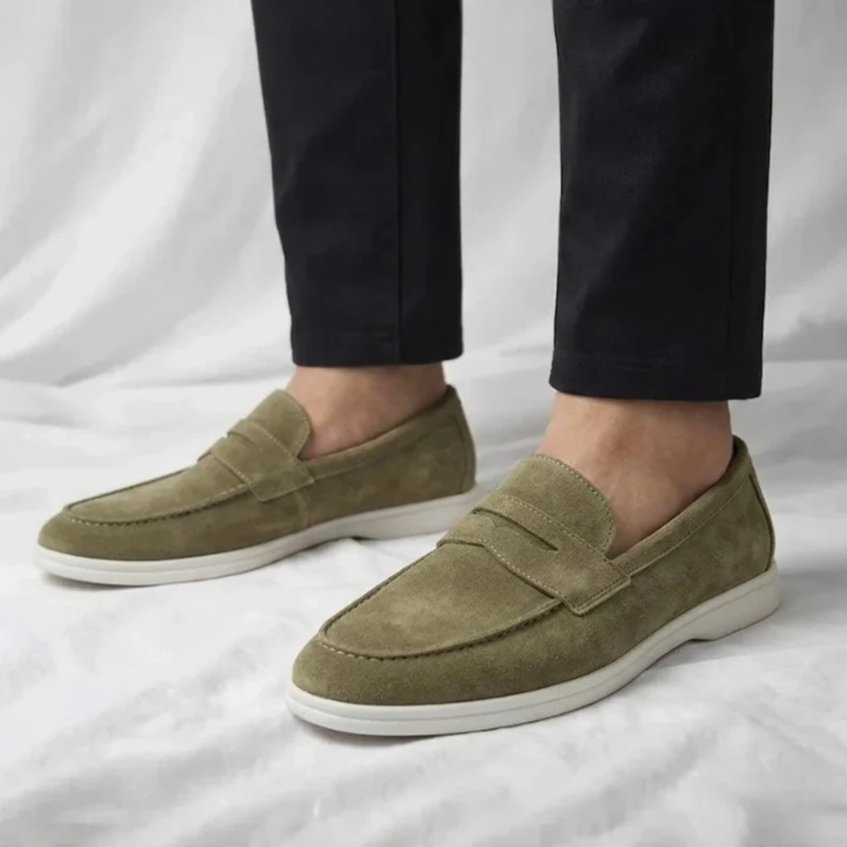 The Frisco Men's Smart Suede Penny Loafers