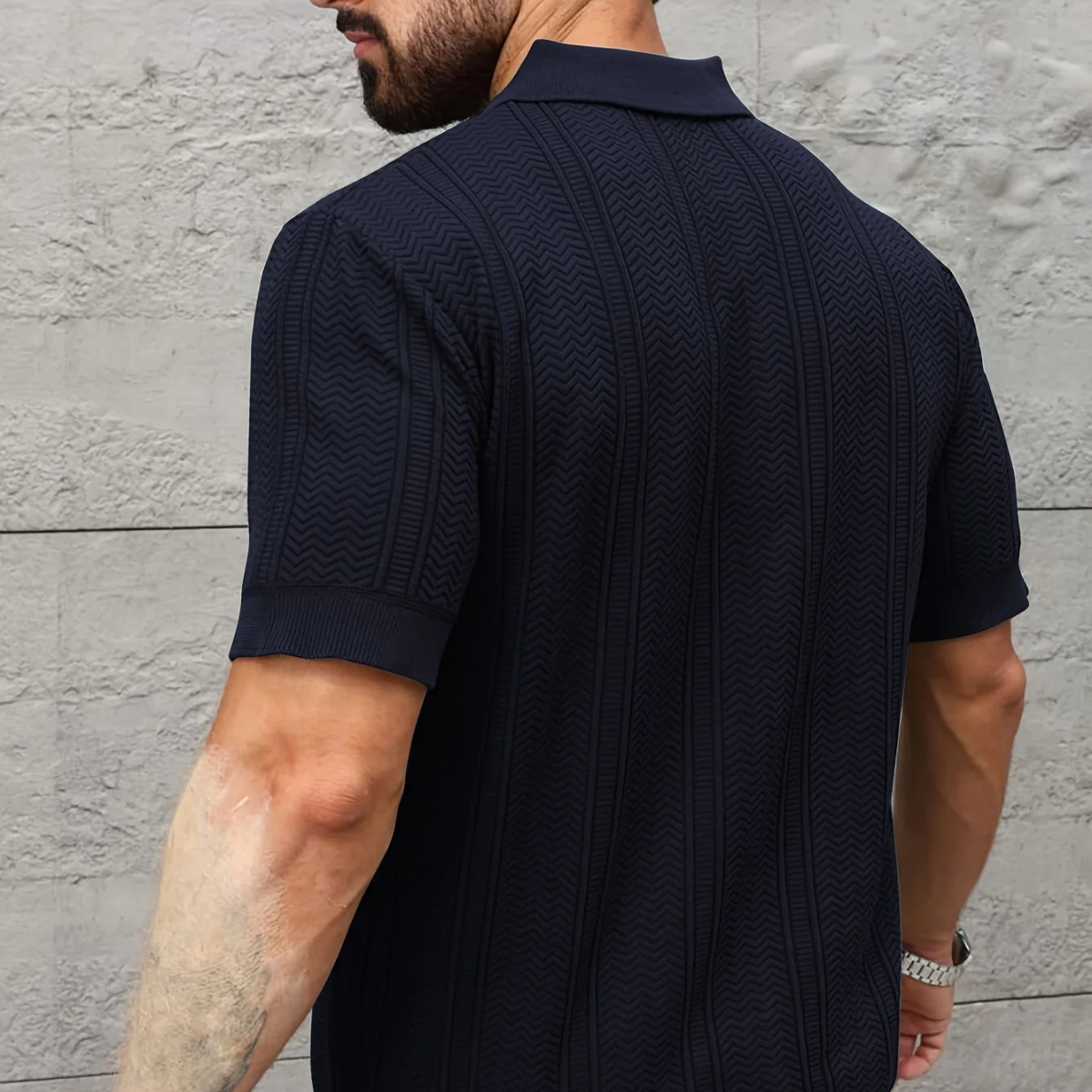 The Brookline Men's Smart Knit Polo Shirt