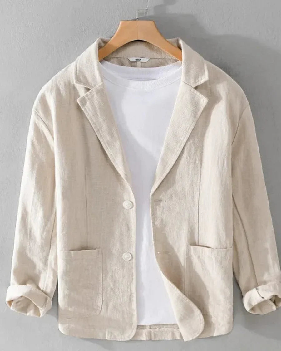 The Newport Men's Lightweight Casual Linen Blazer