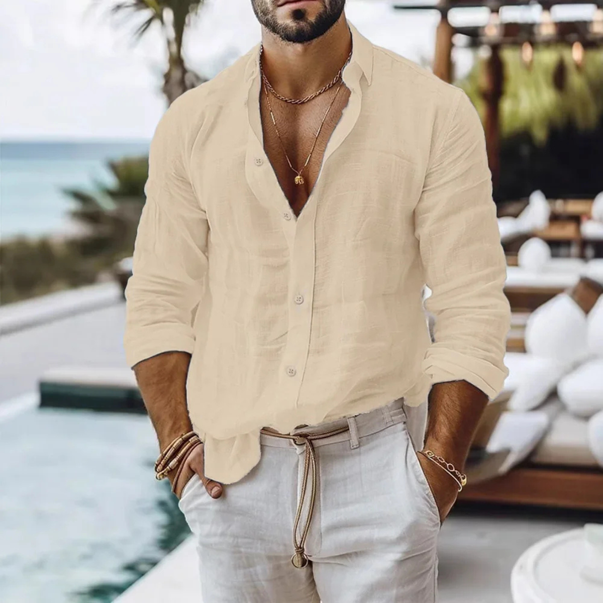 The Carnegie Men's Casual Lightweight Summer Shirt