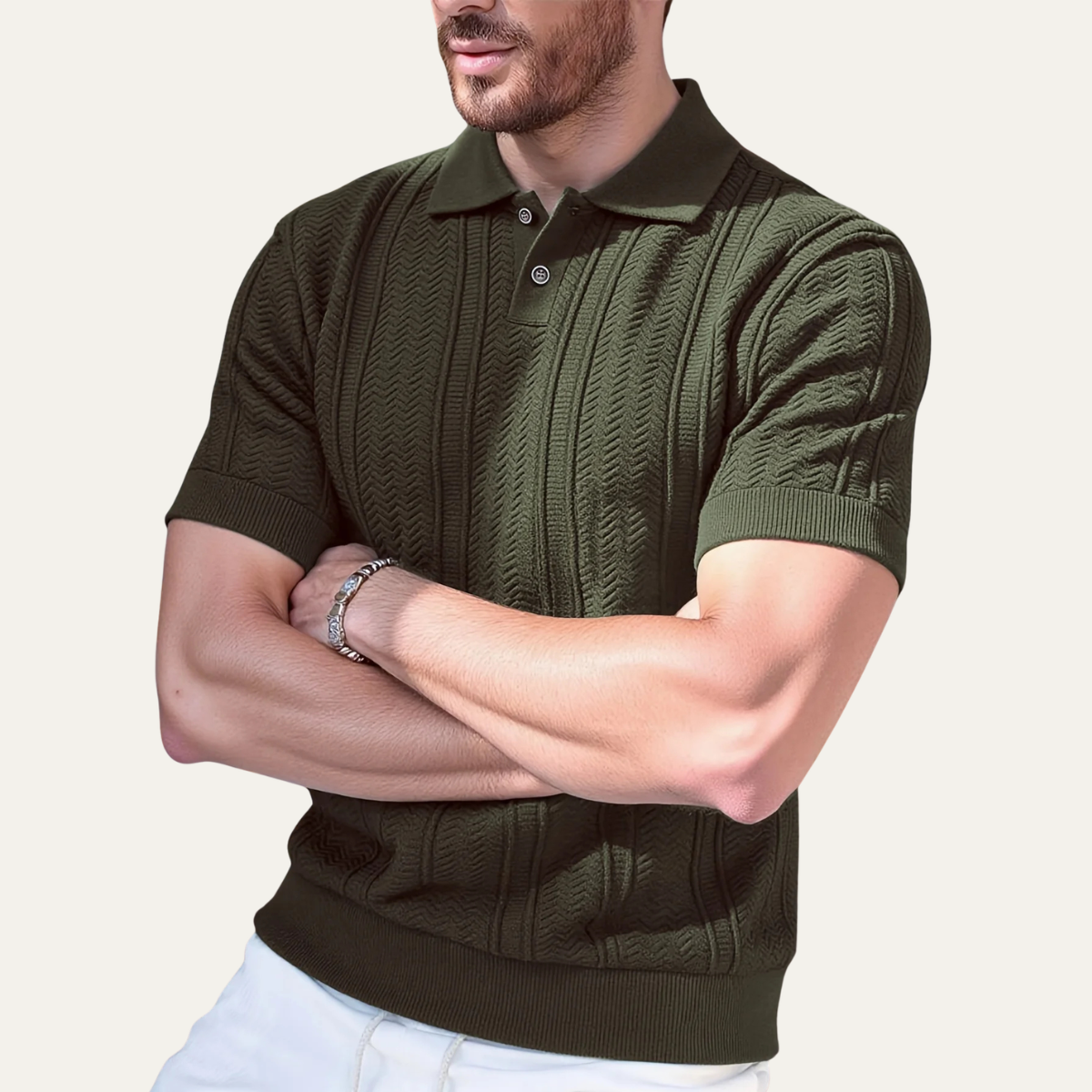 The Brookline Men's Smart Knit Polo Shirt