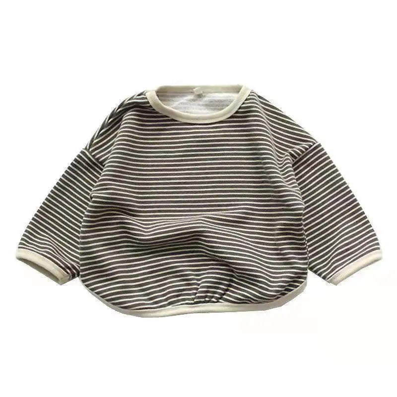 Unisex Cotton Striped Sweatshirt