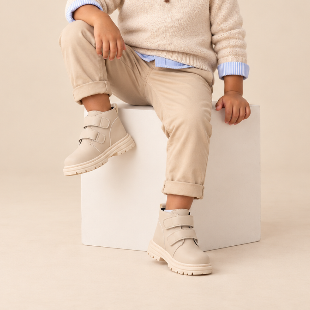 SoHo Kids Hook & Loop Ankle Boots