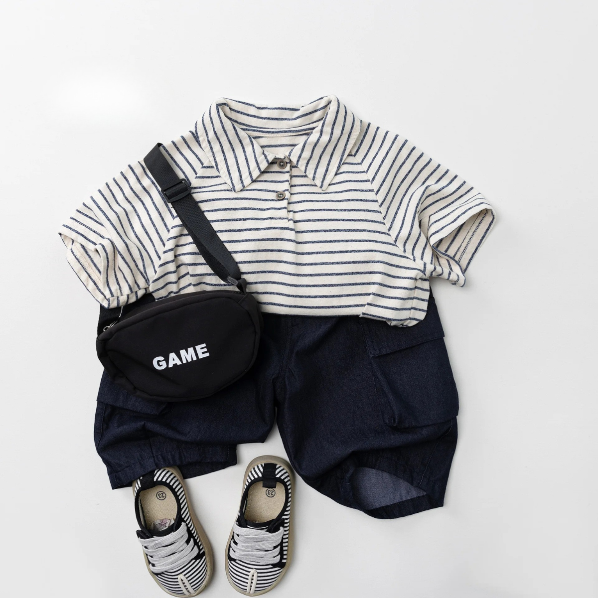 SoHo Kids Casual Striped Polo Shirt