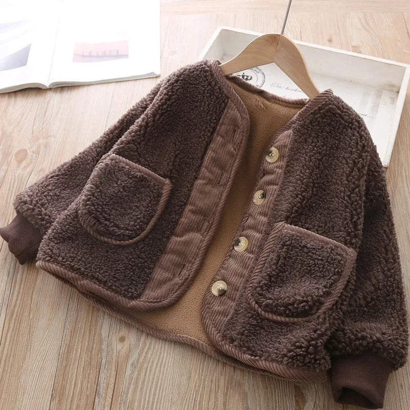 Unisex Warm Sherpa Fleece Jacket