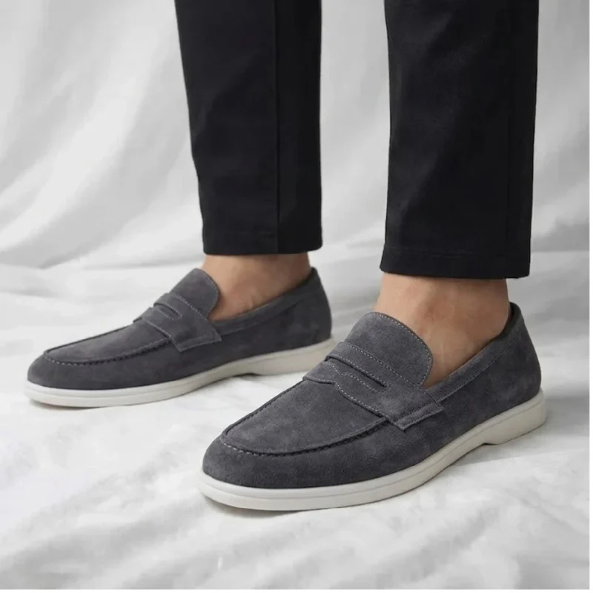 The Frisco Men's Smart Suede Penny Loafers