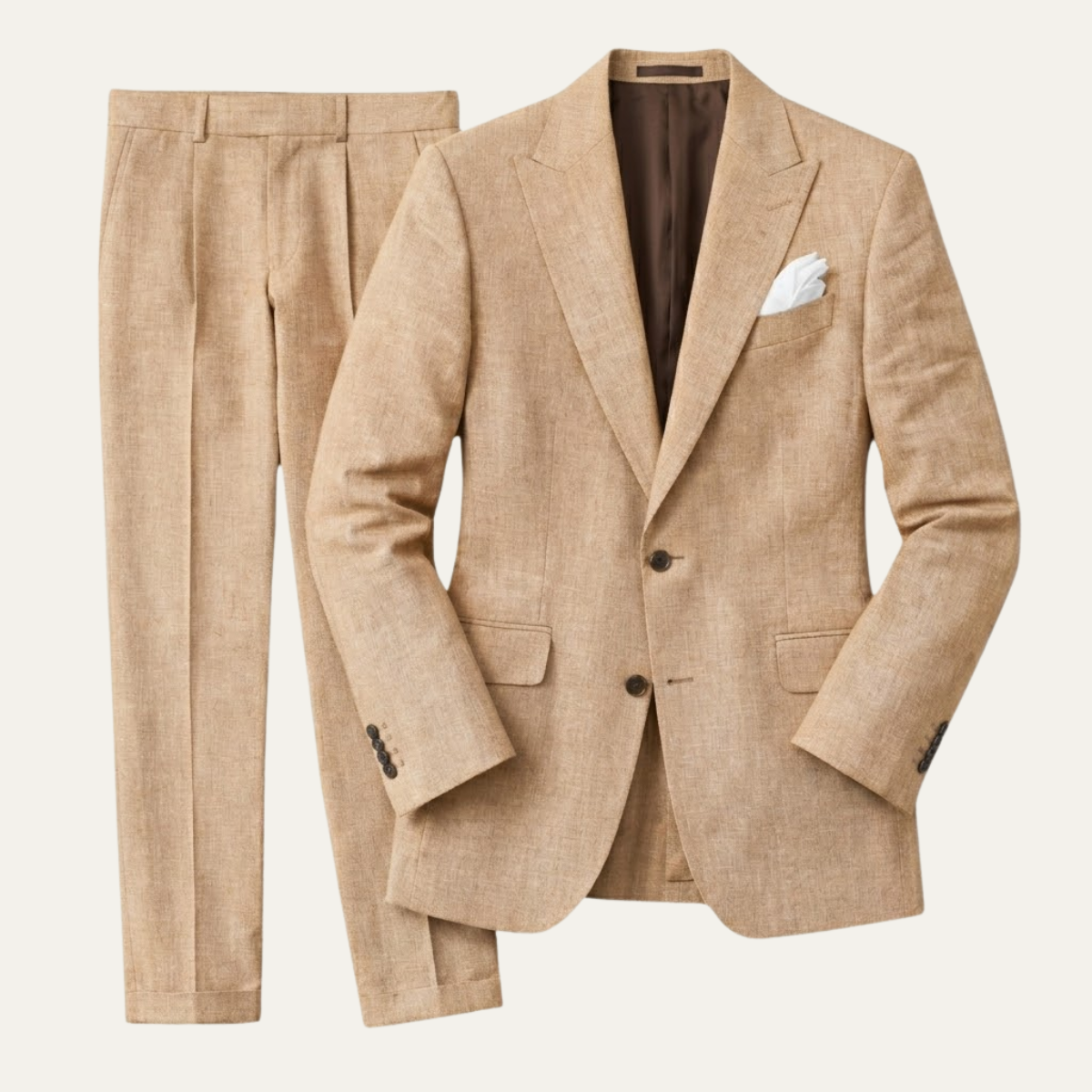 The Hillford Men’s Linen Slim Fit 2 Piece Suit – Blazer and Pants