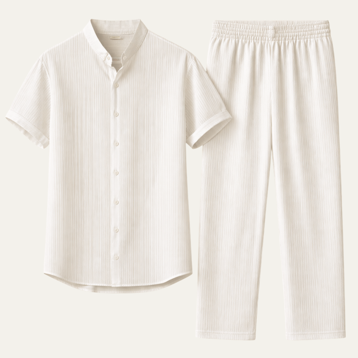 The Madison Men’s Casual Summer Outfit – Short Sleeve Shirt & Pants Set