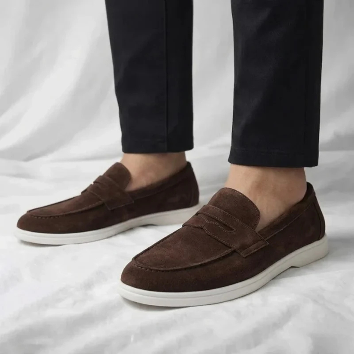 The Frisco Men's Smart Suede Penny Loafers