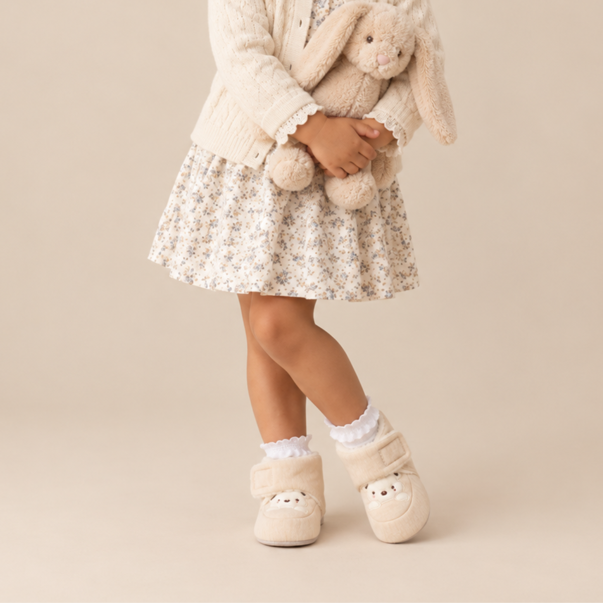 SoHo Kids Soft Sole Hook & Loop Booties Shoes