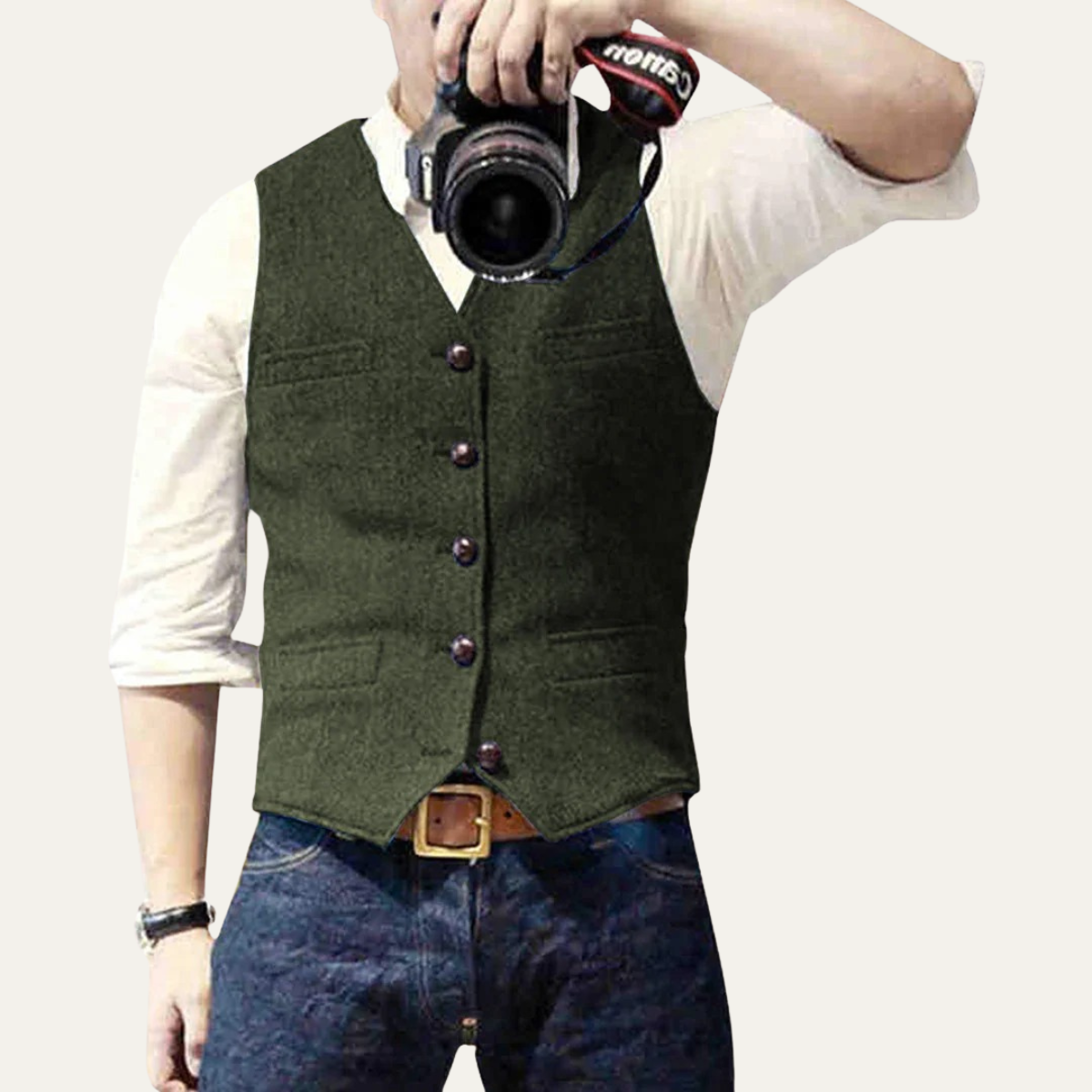 The St. Andrews Men's Elegant Button Up Vintage Vest