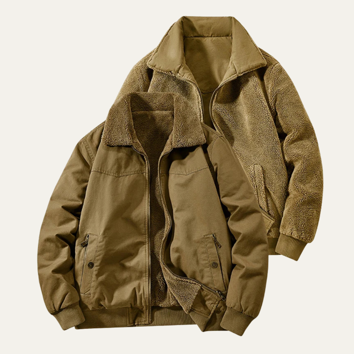 The Cardiff Men's Fleece Lined Reversible Bomber Jacket