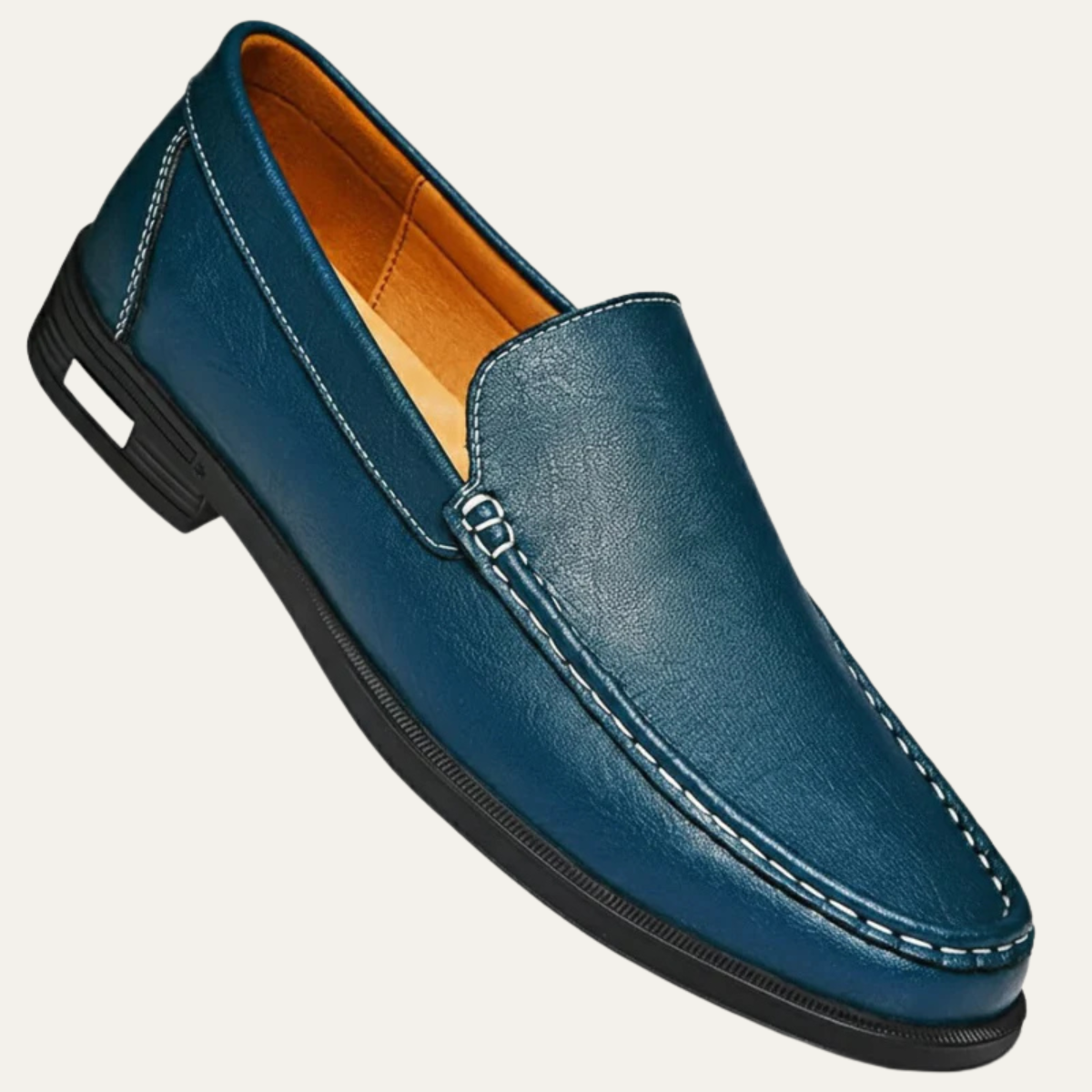 The El Paso Men's Classic Leather Slip On Loafers