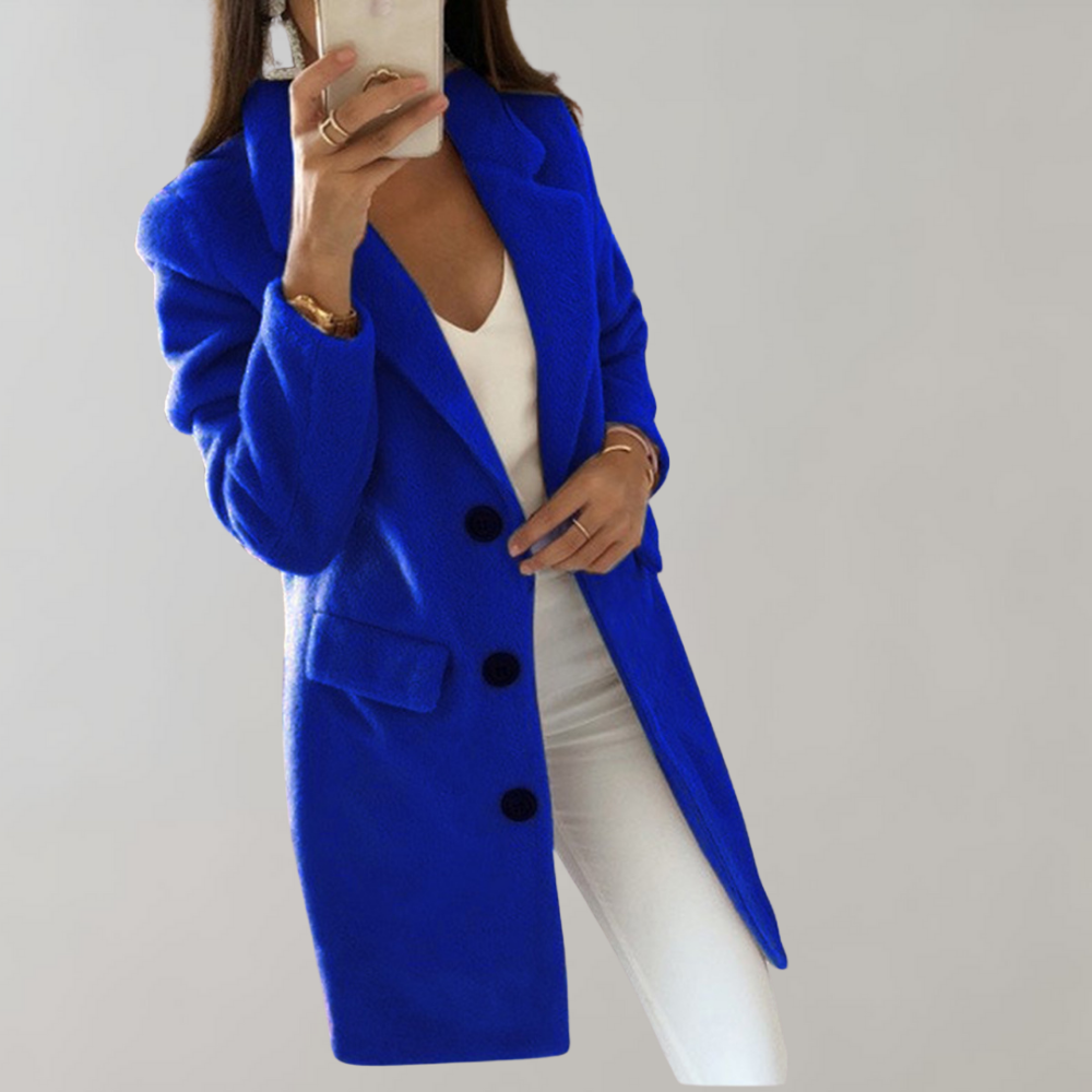 Women's Extended Blazer with Front Buttons