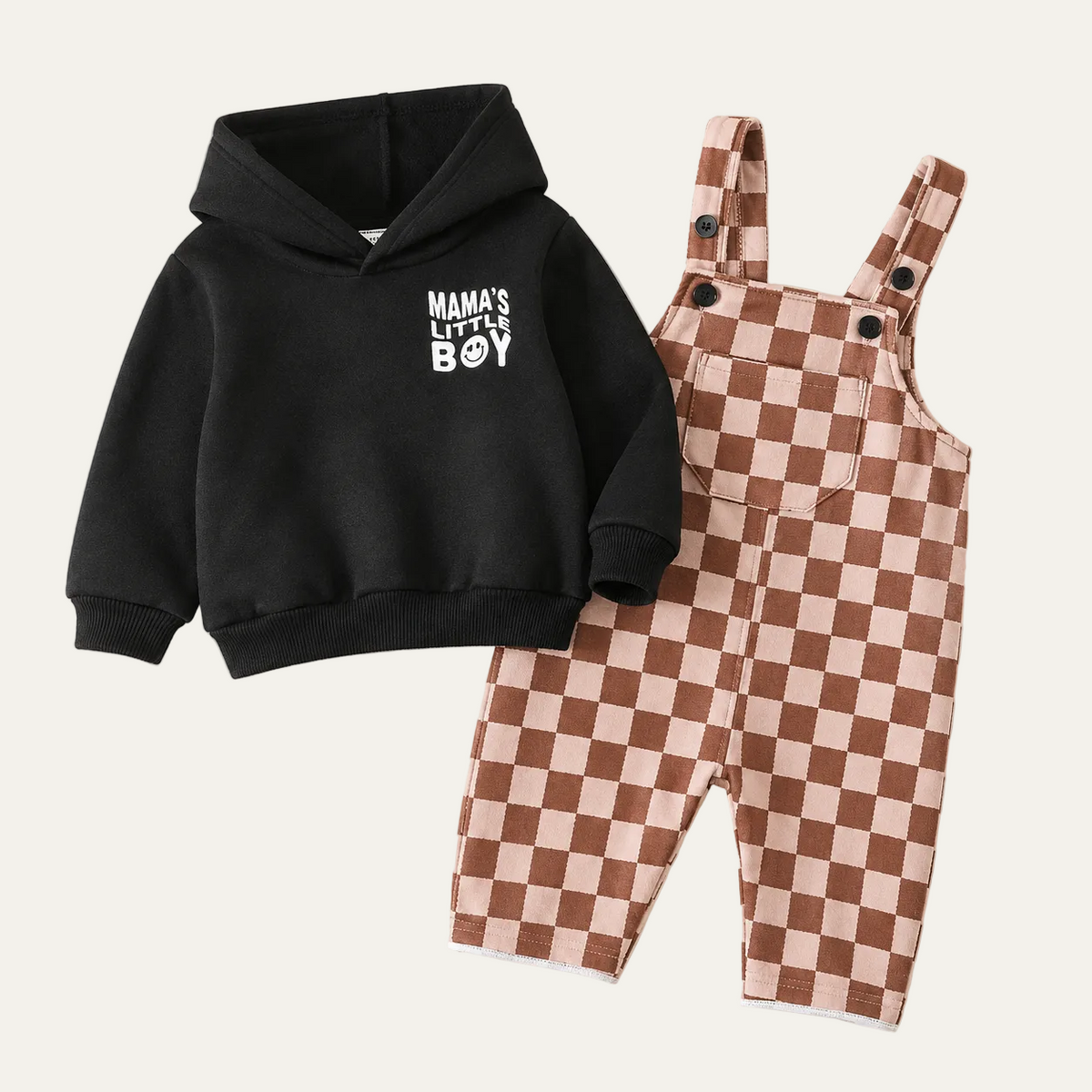 SoHo Kids Casual Bib Pants & Sweatshirt Set