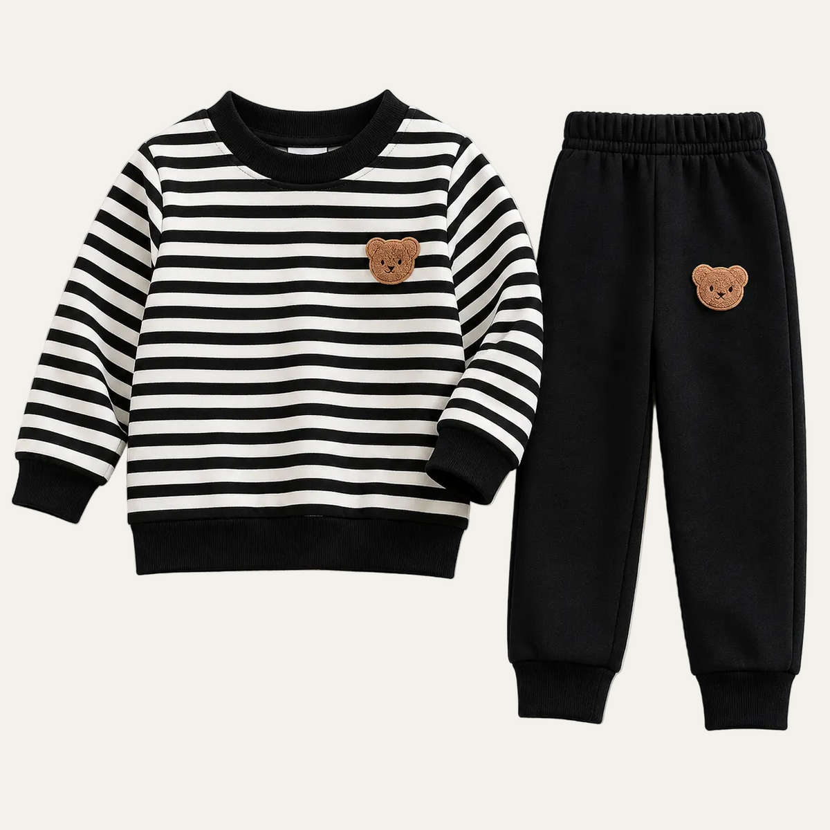 SoHo Kids Cozy Bear Sweatshirt & Jogger Pants