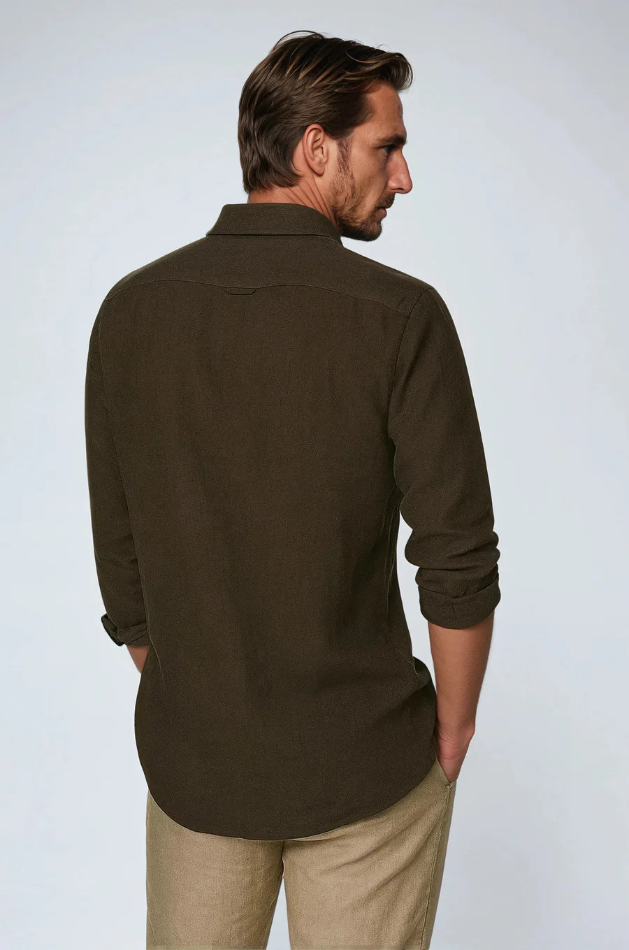 The Matera Men's Premium Linen Button Up Shirt