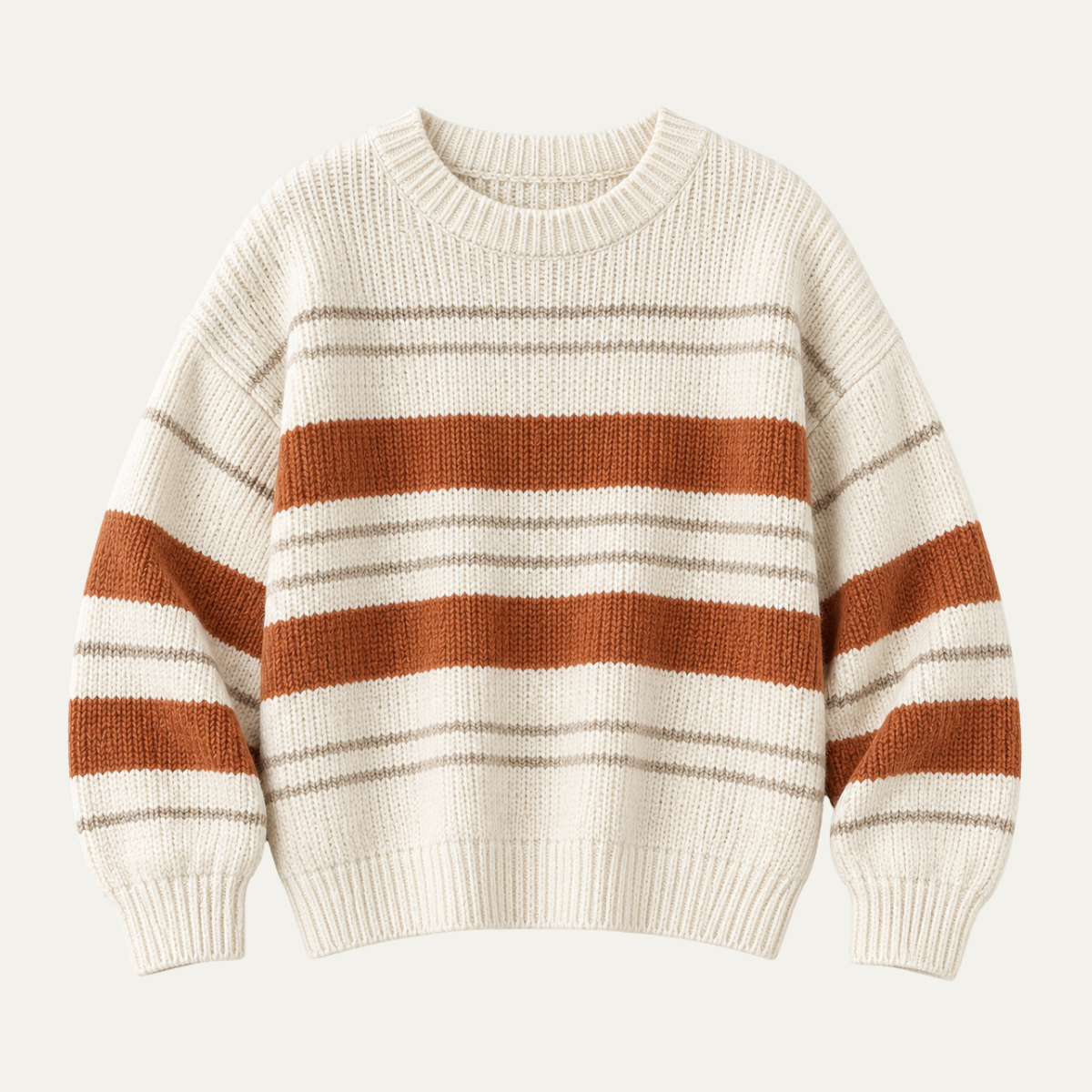 Women's Oversized Jumper in Soft Stripes