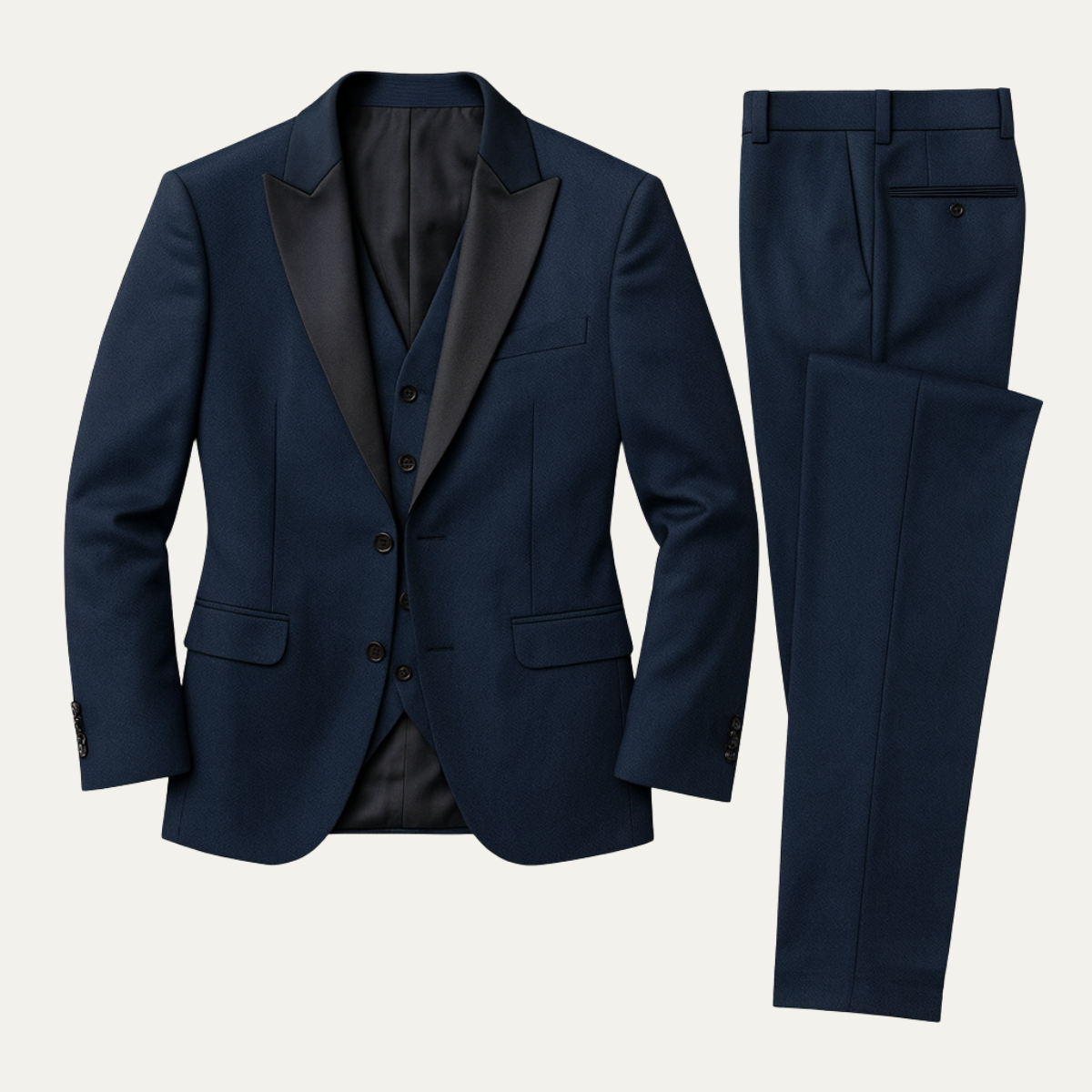 The Senigallia Men’s 3 Piece Suit Set – Blazer, Waistcoat & Pants